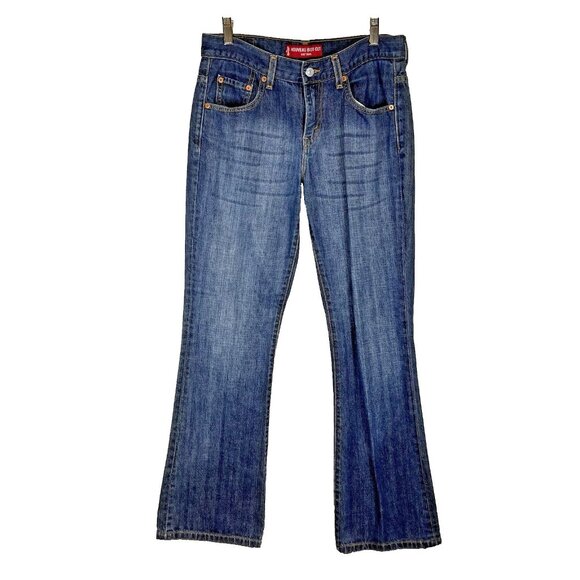 Levis 515 Nouveau Boot Cut Jeans Womens Size 8 Medium Wash Low Rise 5-pocket - Picture 1 of 9